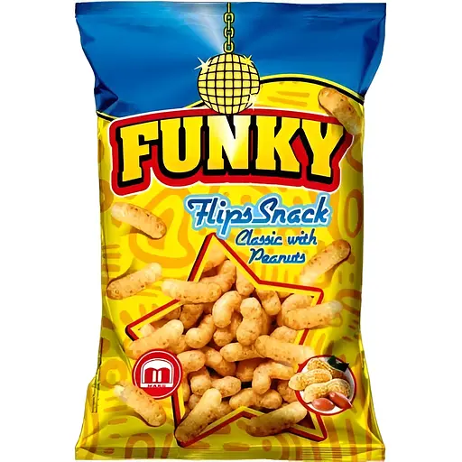 Класичний снек Funky Flips з арахісом 170 г 