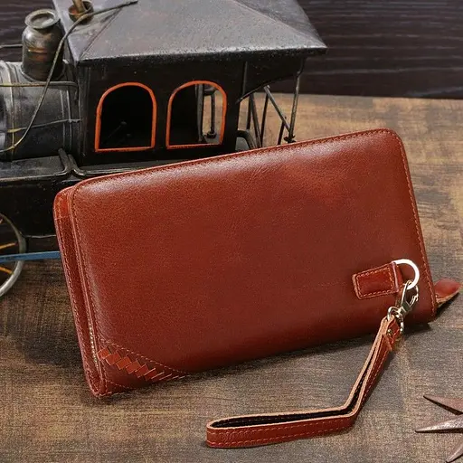 Кожаный клатч мужской Vintage 21,5х12х2,5 см sum0012751 - фото 4