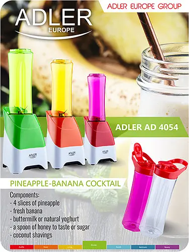 Смузи мейкер Adler AD 4054r емкость 0.6 л - фото 2