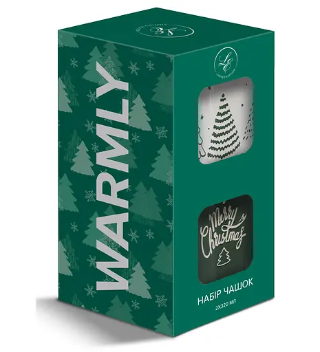 Набор чашек Limited Edition NY Warmly Green 2 шт 320 мл (TRSC-BH5019-M01) - фото 2