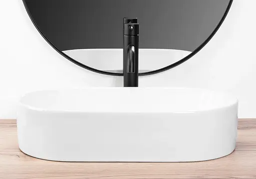 Умивальник Rea Layla 50 white накладний REA-U9108, Білий - фото 3