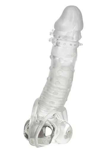 Насадка на пенис CalExotic Novelties Transparent Ultimate Extender 16 см прозрачная - фото 2