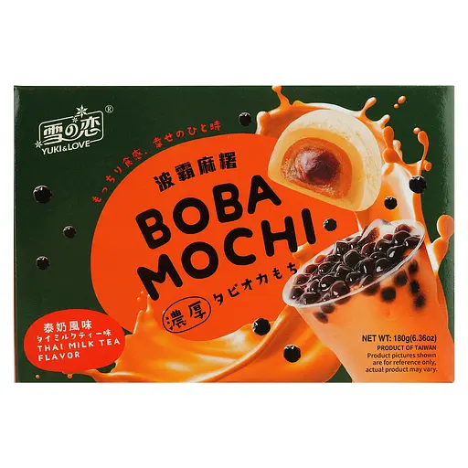 Боба мочи (моти) Yuki & Love со вкусом тайского молочного чая 180 г