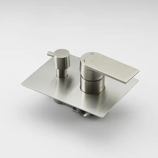 Душевая система скрытого монтажа Gappo G7199-20 с 3-функциями, излив - переключатель на лейку, Нержавеющая сталь - фото 3