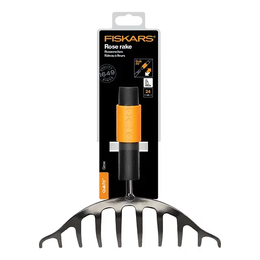 Грабли Fiskars QuikFit™ 24 см 10 зубов, 135 501 (1000651) - фото 4