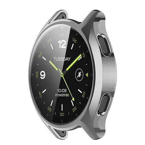 Захисний чохол Tamister для смартгодинника Xiaomi Watch 2 з плівкою сріблястий - фото 5