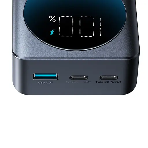 УМБ Joyroom 30000mAh 65W USB-A 2xUSB-C In/Out,PD,QC3.0 Black - фото 6