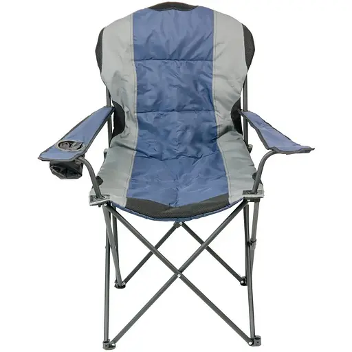 Крісло NeRest Турист NR-34 портативне сіре з синім - фото 1