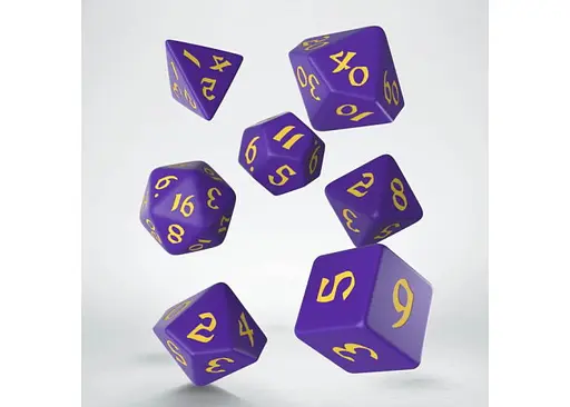 Набор кубиков Classic Runic Purple & yellow Dice Set , 7 шт. (SCLR93) - фото 2