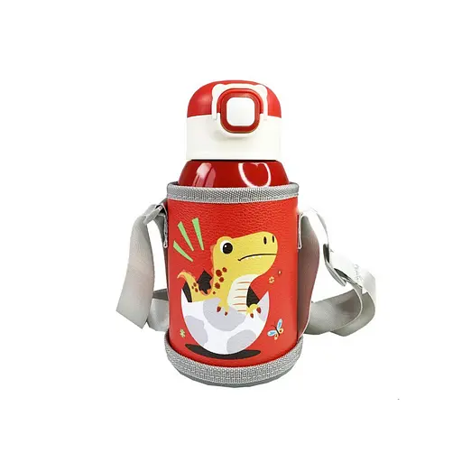 Термос-поильник с силиконовой трубочкой Дино Mega Zayka MGZ-0331, 500 мл - фото 1