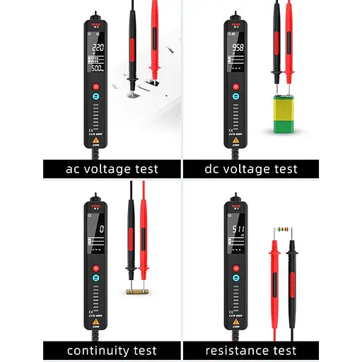 Бесконтактный индикатор напряжения - детектор обрыва проводки многофункциональный BSIDE X1 с функцией тестера и индикатора фазы - фото 3