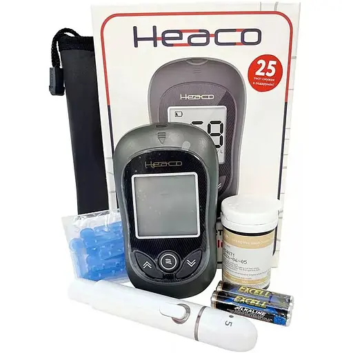 Глюкометр Heaco Gold AQ Plus + 25 тест смужок