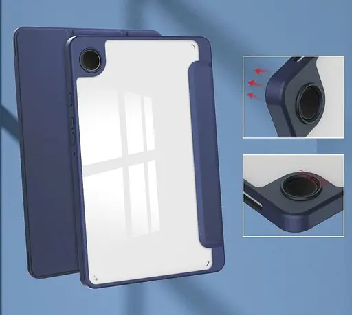Чохол TPUCristal SlimTPU Spen holder Samsung Galaxy Tab A9 8.7 X110 X115 Синій - фото 8