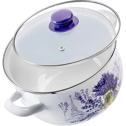 Кастрюля Gusto GT-T-124-L Лаванда 16 см 2.1 л (96028) - фото 4