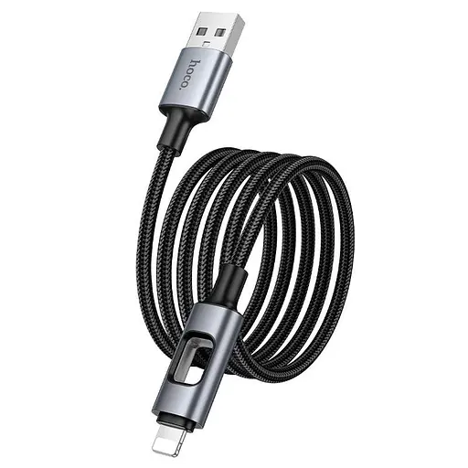 Кабель Hoco Lightning New charging data cable U144 1.2 м 2.4A - фото 2