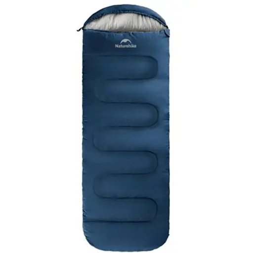 Спальник с капюшоном и закругленным дном Naturehike Y150 NH21MSD08 правый, темно-голубой