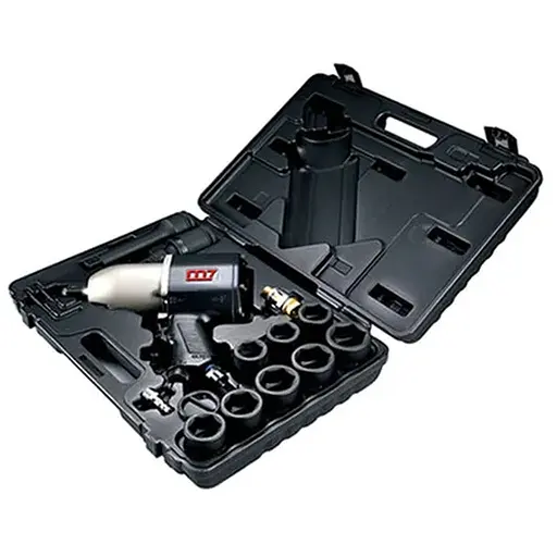 Пневмогайкокрут 3/4" 1153 Нм 4500об/мин с набором головок 26-38мм