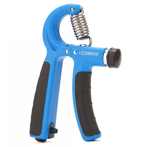 Еспандер кістьовий Cornix 5-60 кг з регульованим навантаженням та лічильником XR-0263 Blue/Black - фото 2