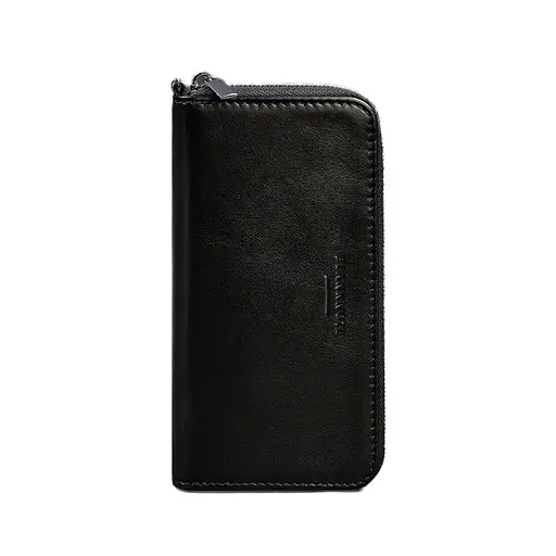 Кожаный портмоне на молнии 6.1 Черный - фото 7