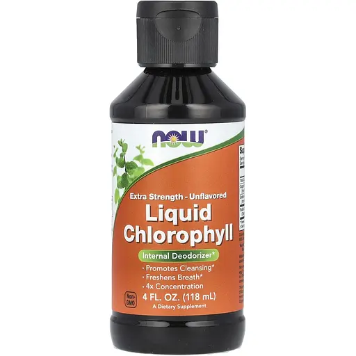 Хлорофилл жидкий Now Foods Liquid Chlorophyll экстра-сила без ароматизаторов 118 мл