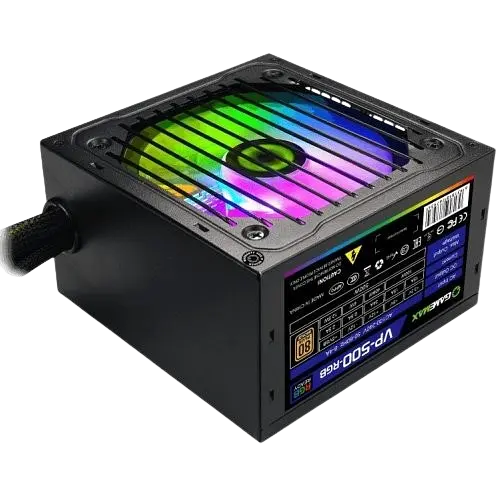 Блок живлення GameMax VP-500 RGB 500W 80+ (VP-500-RGB)