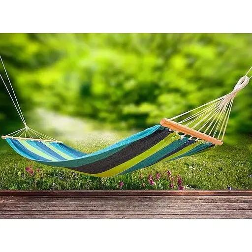 Гамак Time Eco ТІ-1837 хлопок 200x100 см полоска - фото 3