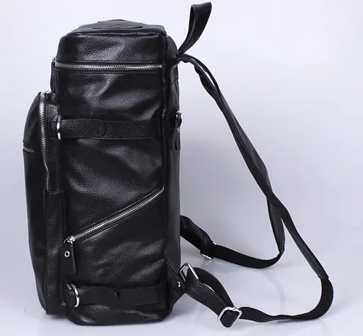 Городской мужской кожаный рюкзак, черный Tiding 28.5х41х18.5 см sum0028453 - фото 4