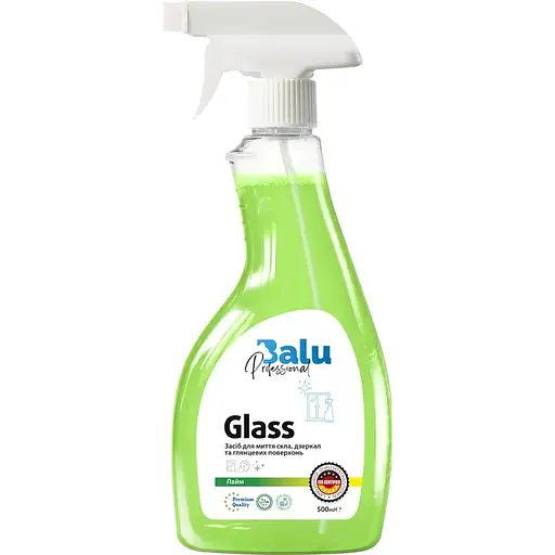 Засіб для миття скла, дзеркал та глянцевих поверхонь Balu Glass Лайм 500 мл