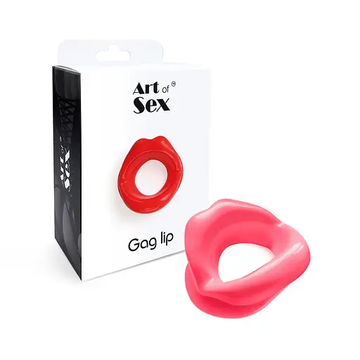 Кляп в форме губ Art of Sex - Gag lip, Розовый - фото 3