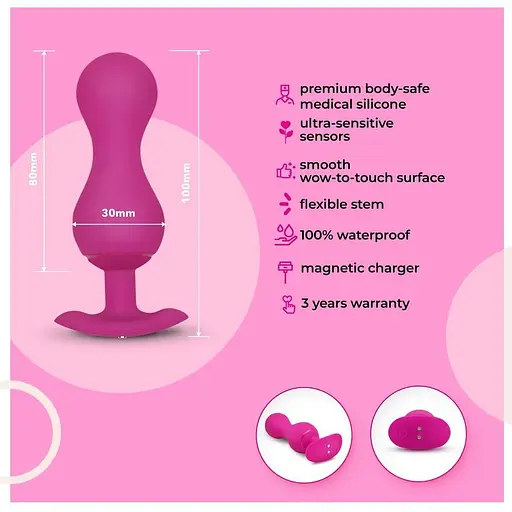 Вагінальні кульки Gvibe Gballs 3 App 8 см (рожевий) - фото 10