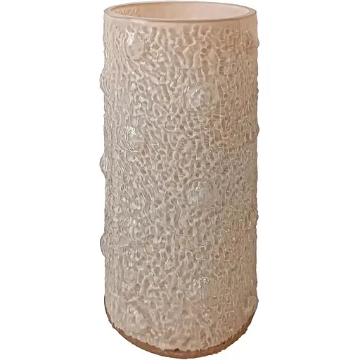 Ваза скляна Vittora Місячний камінь 29.5 см молочна VT-V-0009 (148159)