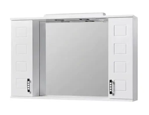 Дзеркало з 2-ма шафками ПіК Корфу Z-11 95 см Білий 30412 - фото 1