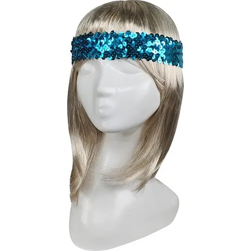 Резинка на голову в паєтках - фото 1