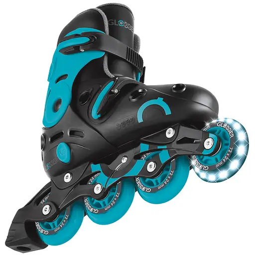 Роликовые коньки Globber Go Scates Lights р.34-37 до 60 кг 5+ лет Аква (785-100) - фото 11