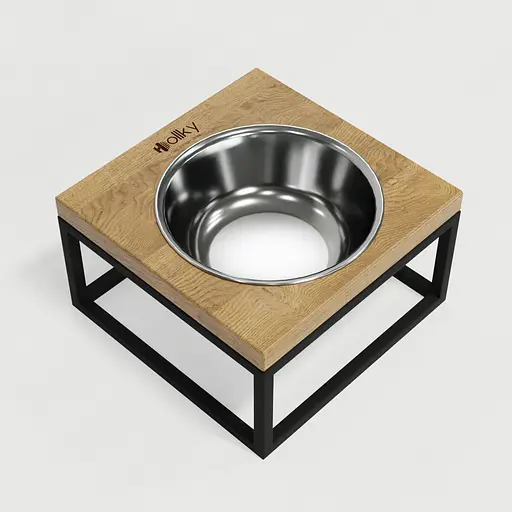 Hollky Base Solo M — миска на підставці для котів і середніх собак (1 × 0,8 л) - фото 5