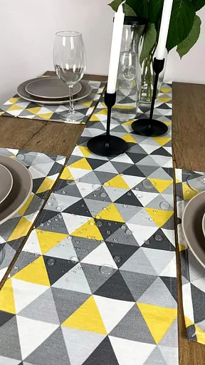 Комплект Доріжка водовідштовхувальна Трикутний принт 340х40 см 4 шт. - фото 5