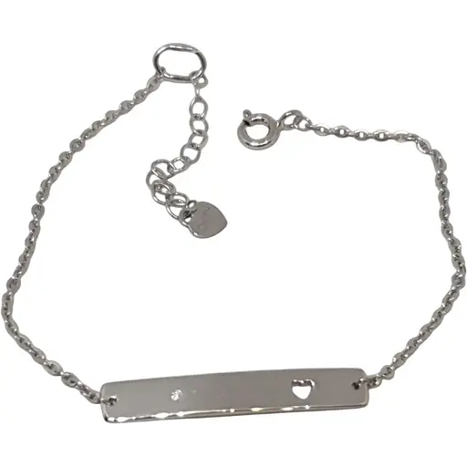 Серебряный браслет Qvaliz с фианитом. 90501262