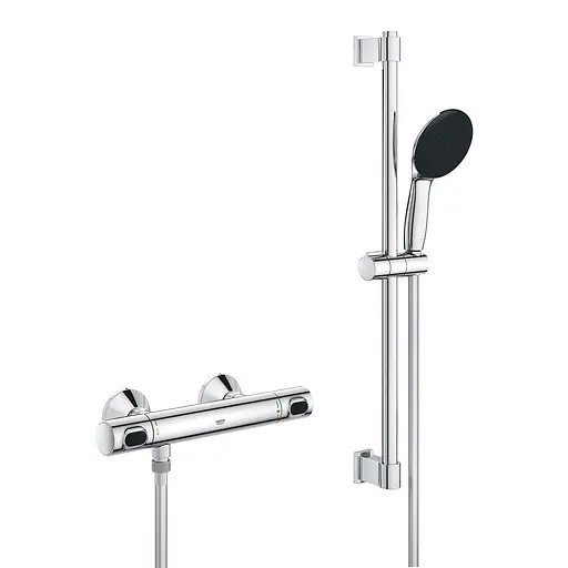 Комплект смесителей для душа с термостатом Grohe QuickFix UA202503TS, Хром - фото 5