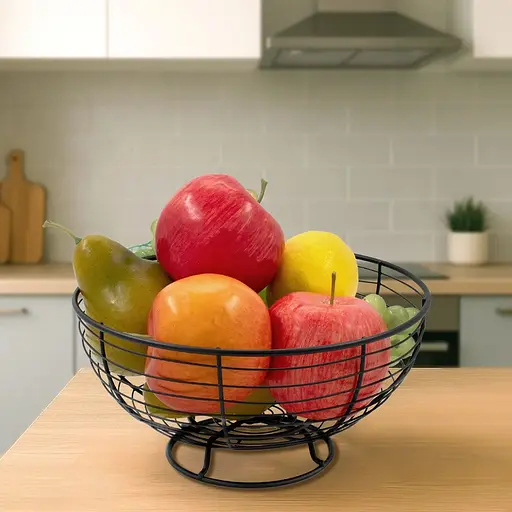 Ваза для фруктов Lemax 24х24х12 см черная матовая (LF-2002287 BL) - фото 3