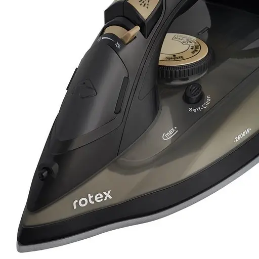 Гладильный утюг Rotex RIC40-C Ultra Glide Керамическое покрытие 2600Вт Резервуар для воды 380мл Черный - фото 6
