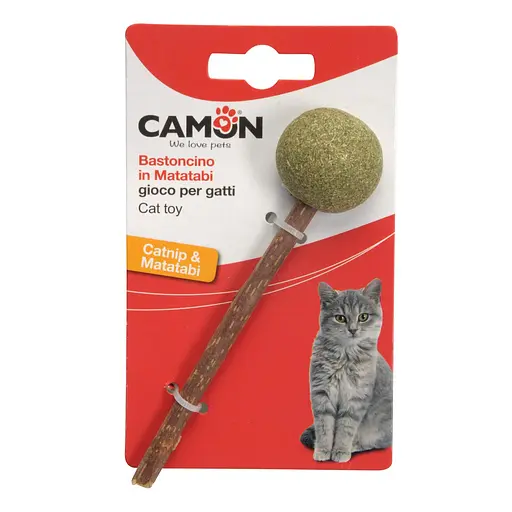 Игрушка для кошек Camon палочка Мататаби с фигурками из кошачьей мяты 14 см в ассортименте (AG109) - фото 2