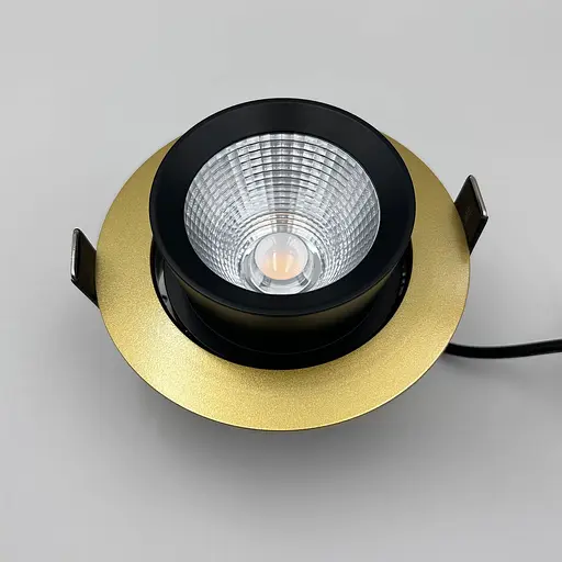 Встраиваемый светильник Skarlat RSL74251 15W GD+BK 3000K - фото 2