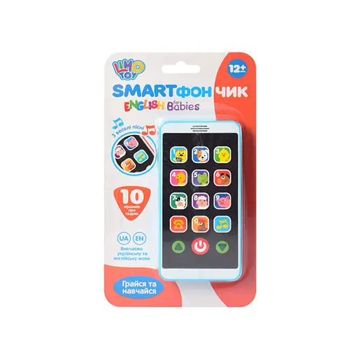 Дитячий розвиваючий Телефон Limo Toy M 3487 англійська, українська Синій - фото 1