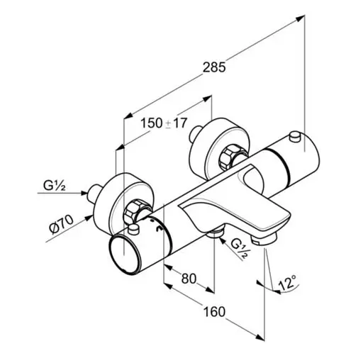 Термостат для ванни Kludi Objekta DN 15 352010538 - фото 4