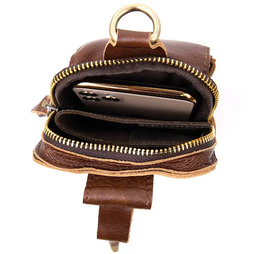 Сумка-барсетка на ремень мужская Vintage 10,5х17х3,5 см sum0013980 - фото 3