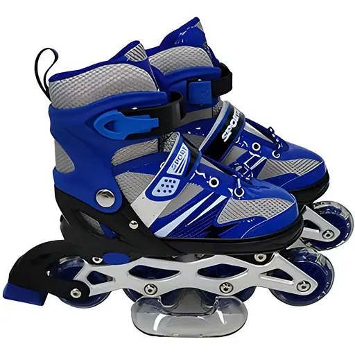 Ролики RS-0038 L (39-42) з підсвіткою сині