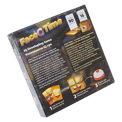 Развивающая настольная игра "Face Time" FT-01-01 со звоночком - фото 2