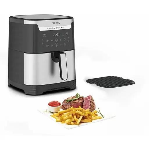 Мультипіч Tefal EasyFry&Grill XXL 1830 Вт чорно-сіра (EY801D15) - фото 3