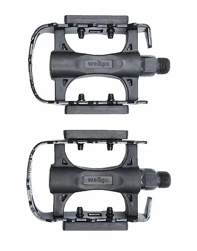 Педали велосипедные Пластико-алюминиевые Wellgo LU-C25 на полимерных подшипниках Черный (G0001515) - фото 2