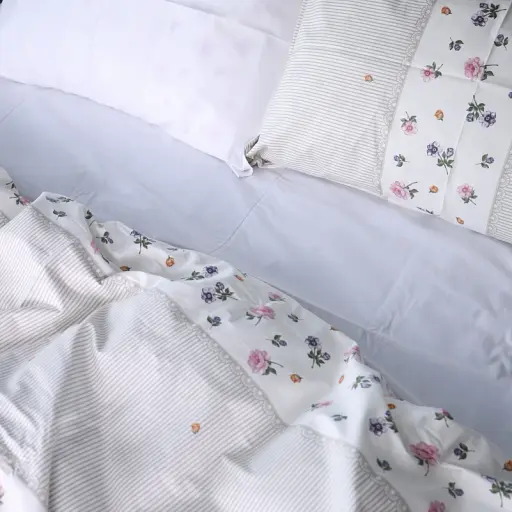 Простирадло MirSon Сатин 22-1401 Blooming Beauty 150х220 см (2200010566710) - фото 4